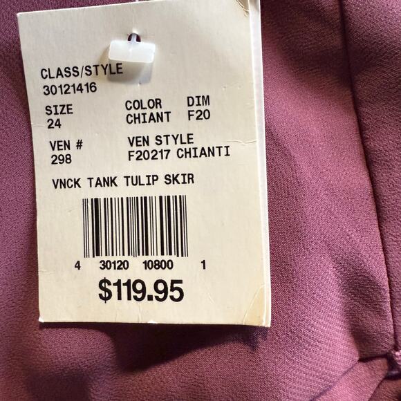 David's Bridal Tank Draped Chiffon Tulip Hem Bridesmaid Dress, Size 24W NWT - Picture 3 of 6